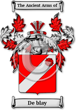 De blay Family Crest Download (jpg) Legacy Series - 150 DPI